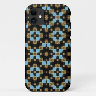 Black and Brown Geometric Design iPhone 11 Case
