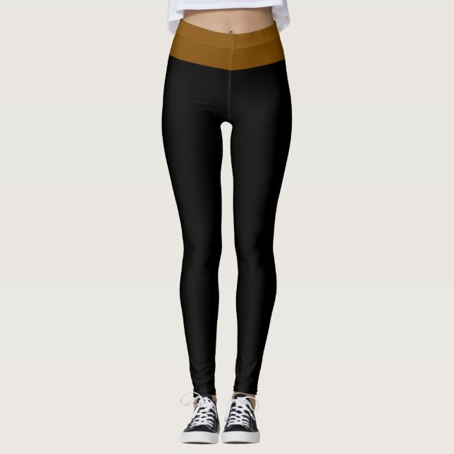 Black and Brown Leggings (Front)