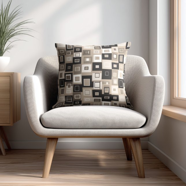 Black and Brown Pattern Cushion (Creator Uploaded)