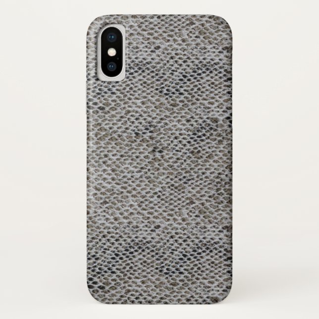 Black and Brown Snake Skin Pattern Case-Mate iPhone Case (Back)