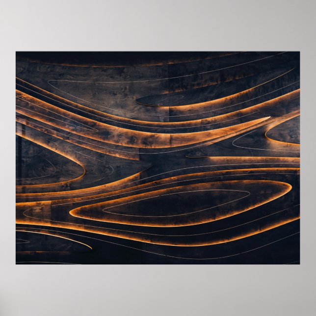 Black and brown spiral stairs poster (Front)