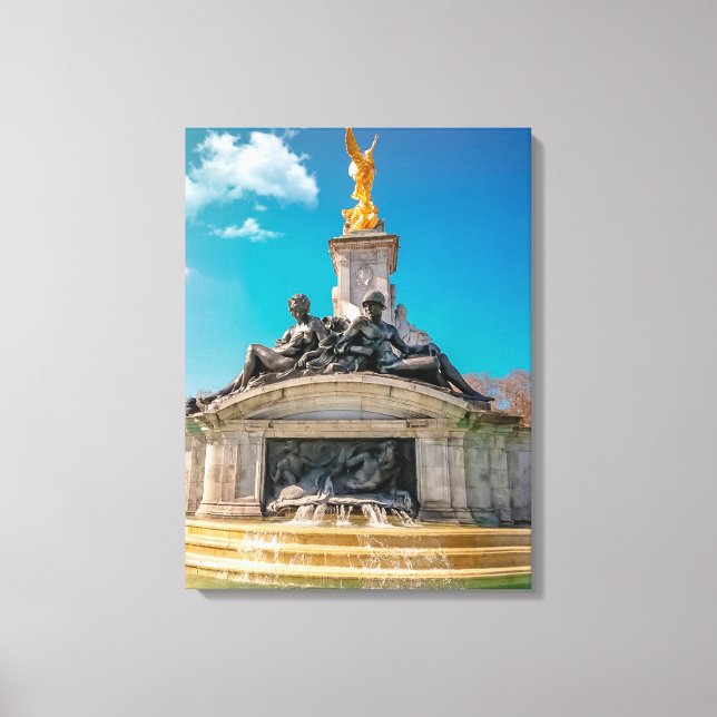 black and brown statue during daytime canvas print (Front)