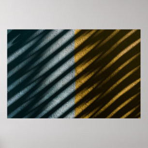 Black and brown striped textile poster