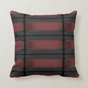 Black and Burgundy Cushion