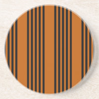 Black and burnt orange five stripe pattern