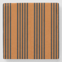 Black and burnt orange five stripe pattern