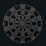 Black And Charcoal Grey Dartboard<br><div class="desc">Black And Charcoal Grey Dart Board</div>