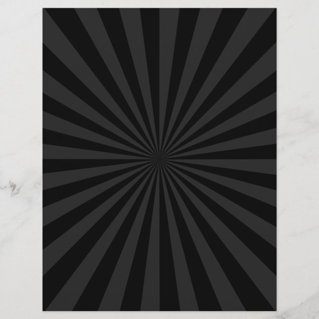 Black and Charcoal Sun Burst Decor (Front)