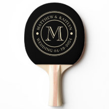 Black and Cream Wedding Monogram