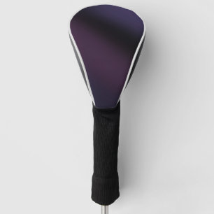 Black and Dark Purple Gradient Modern Luxe Fade Golf Head Cover