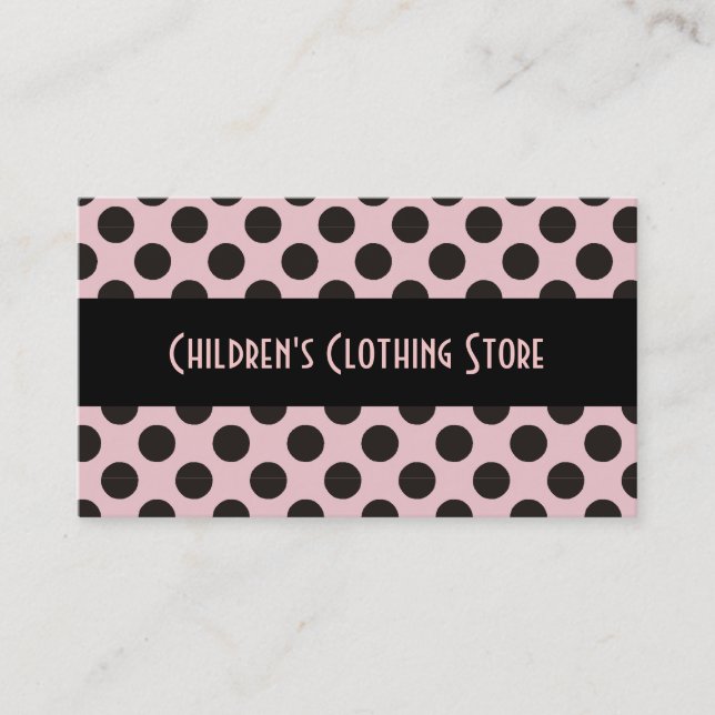 Black and Eggshell Polka Dots Cards (Front)