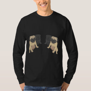 Black and Fawn Pugs Pattern Classic T-Shirt 160