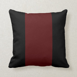 Black and Garnet II Throw Pillow