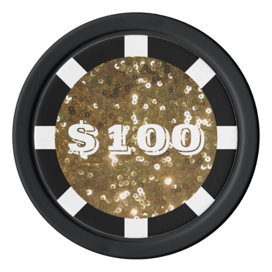 Black And Gold Poker Chips Zazzle.co.uk