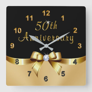 Black and Gold 50th Anniversary Presents, Clock