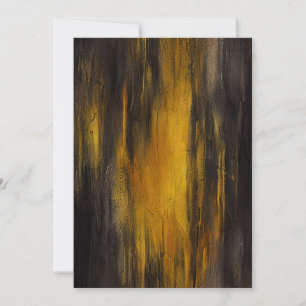 Black and Gold Abstract Pattern  Holiday Card