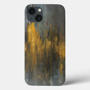 Black and Gold Abstract Print   Danhui Nai iPhone 13 Case