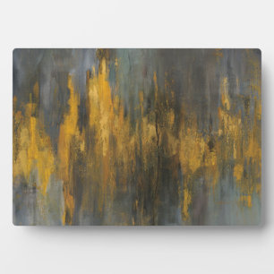 Black and Gold Abstract Print   Danhui Nai Plaque