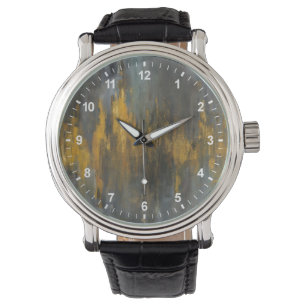 Black and Gold Abstract Print   Danhui Nai Watch