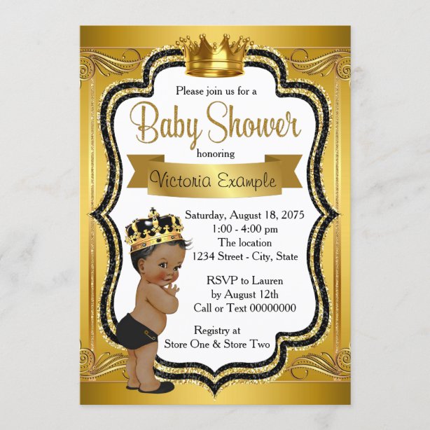 African American Baby Shower Invitations Zazzle UK