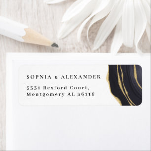 Black and gold agate