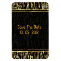 Black And Gold Animal Print Zebra Pattern