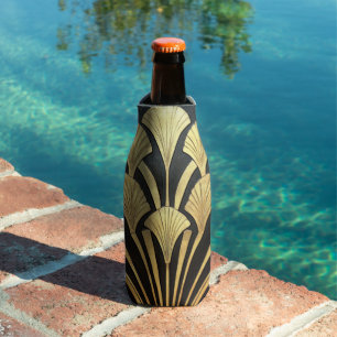 Black and Gold Art Deco Bottle Cooler
