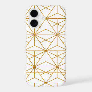 Black and gold art deco geometric pattern