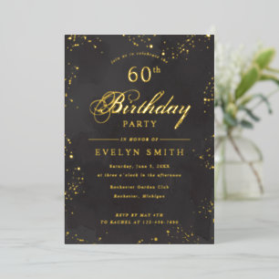 Black and gold birthday