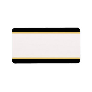 Black and Gold Border Label