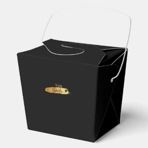 Black and Gold Bride Favour Box