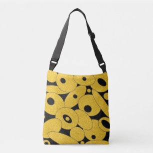 Black and Gold Bubble Orbs tote bag
