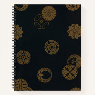 Black and Gold Bullet Journal Japanese Design