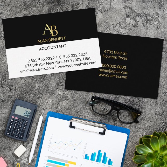 black and gold business card (Creator Uploaded)