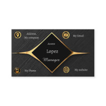 Black and gold Business Card