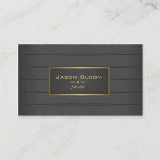 Black and gold business card