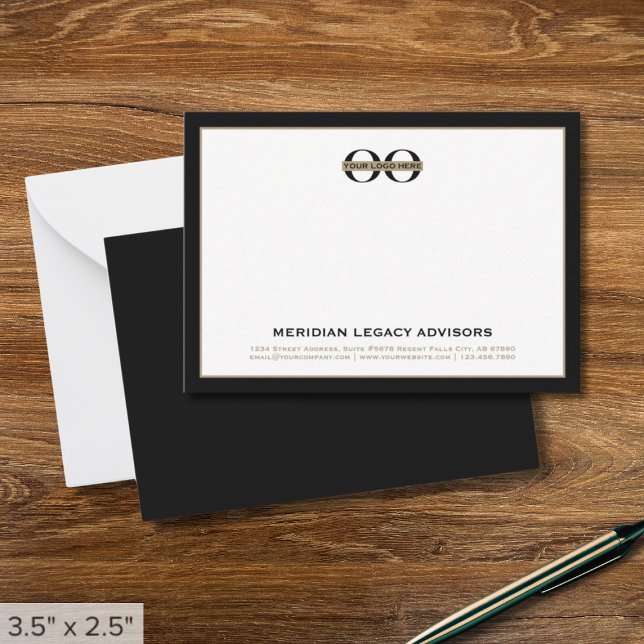 Black and Gold Business Logo Card (Creator Uploaded)