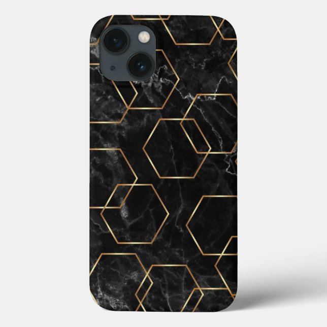 Black and Gold Case-Mate iPhone Case (Back)