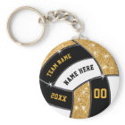 Black and Gold Cheap Volleyball Gifts 4 Text Boxes