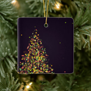 Black and Gold Christmas Tree Ornament
