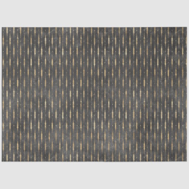 Black and Gold Circus Series Design 13 Tissue Paper (Front)