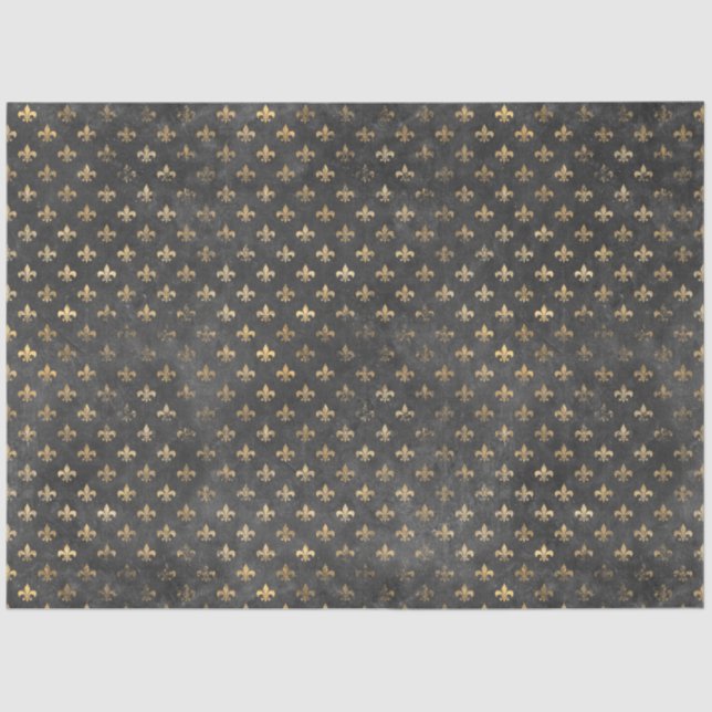 Black and Gold Circus Series Design 16 Tissue Paper (Front)