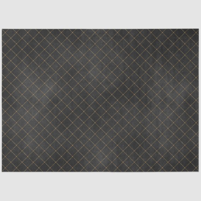 Black and Gold Circus Series Design 19 Tissue Paper (Front)