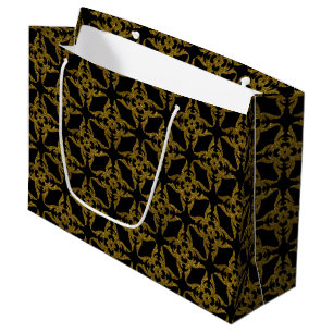 Black and Gold Classy Gift Bag - Large, Glossy