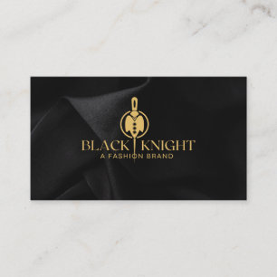 Black and Gold Clothing Brand Business Card