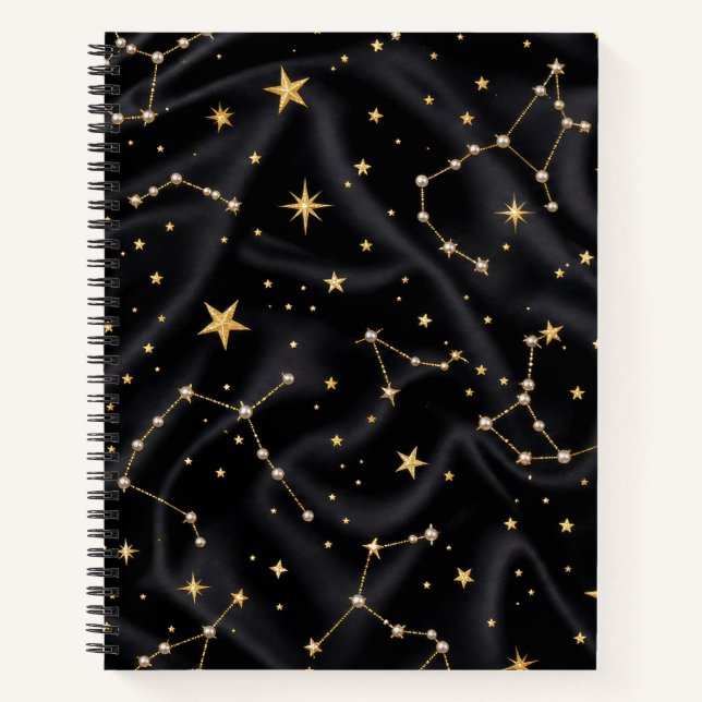 Black and Gold Constellation Notebook (Front)