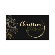 Black and Gold Custom Name and Profession  