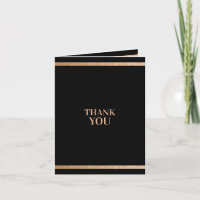 Black and Gold, Customer Thank You Card