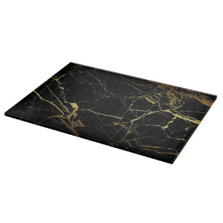 Black and Gold Cutting Board