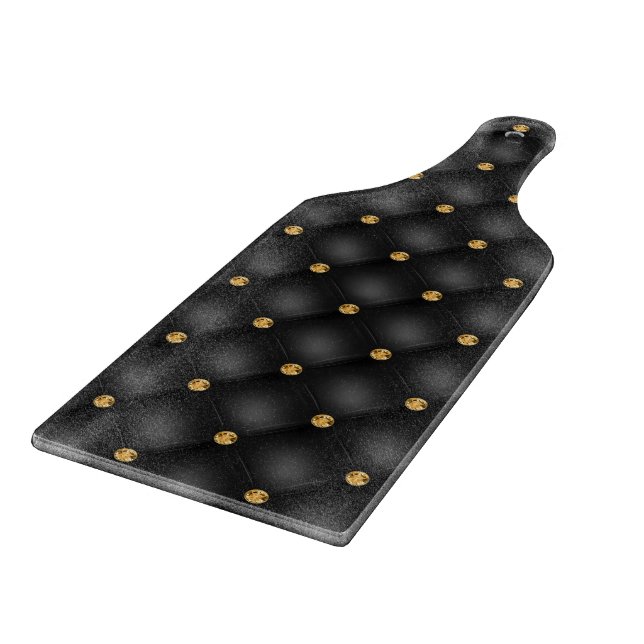 Black and Gold Cutting Board (Corner)